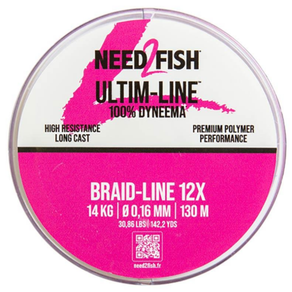 TRESSE NEEDTOFISH ULTIM-LINE 12 BRINS 130M MULTICOLOR