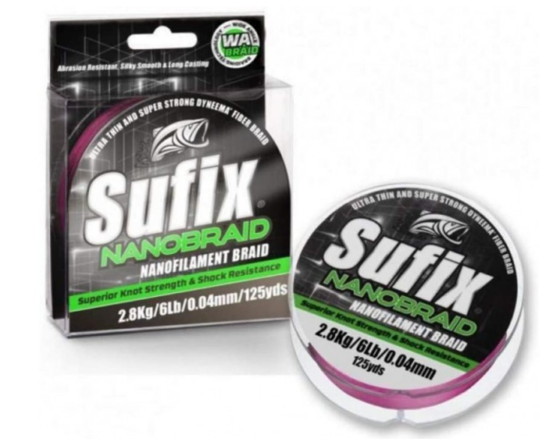 Sufix Nanobraid Hot Pink 100m