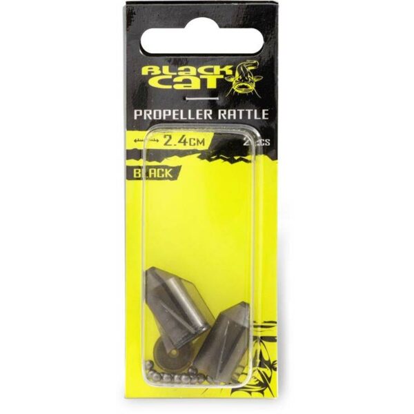 Black Cat Tackle Propeller Rattles Black 2pcs